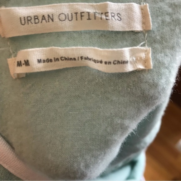 URBAN Outfitters terry -cloth style tank summer mini dress in pale green. - Picture 10 of 13